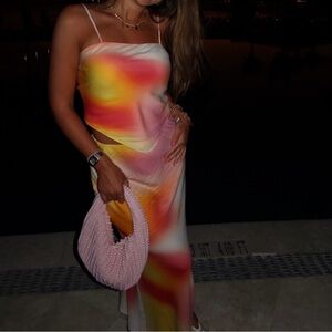 LNA Mecca Bias Skirt Set in Afterglow💖✨🧡